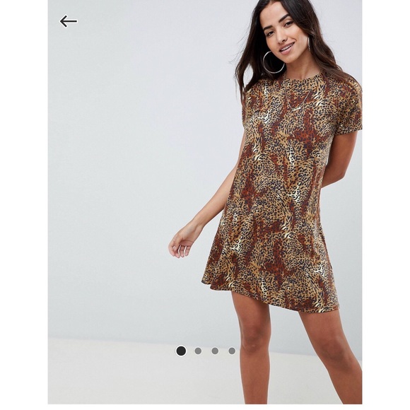 ASOS Dresses & Skirts - ASOS Design Leopard Cheetah Print Swing Dress